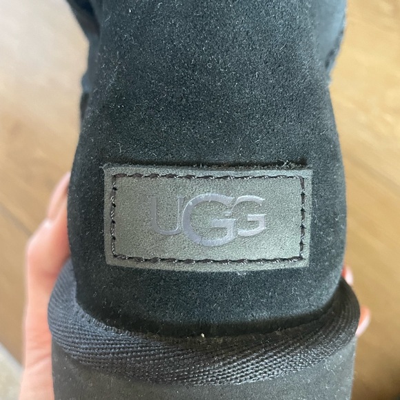 UGG Bailey Button Boots - Black, Size 10 - Picture 7 of 8